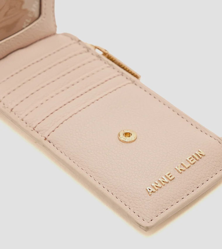 ANNE KLEIN  Anne Klein Logo Detail Zippered Wallet for Women | Best Price UAE